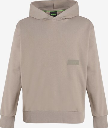 Sweat-shirt BOSS en vert : devant