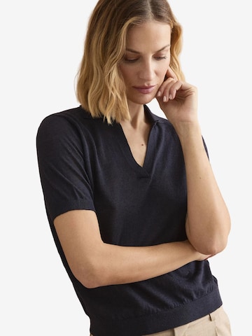 Il Lanificio Shirt in Blauw: voorkant