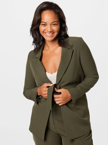 Guido Maria Kretschmer Curvy - Blazer 'Franja' en verde: frente