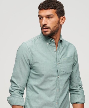 Superdry Regular fit Button Up Shirt in Green