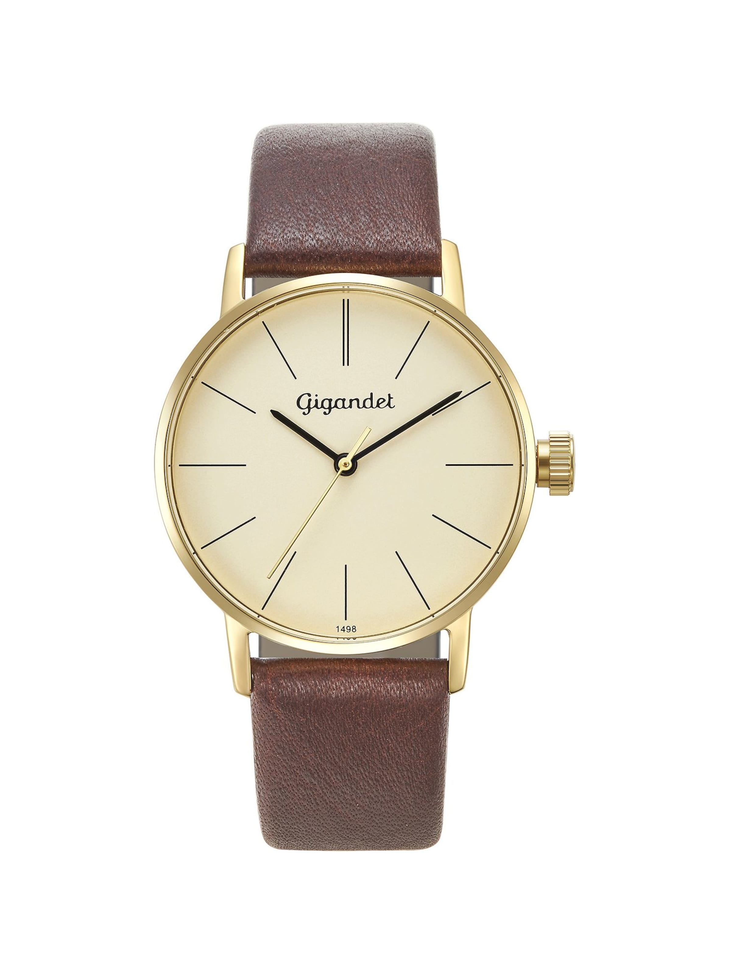 Gigandet Analog Watch 'MINIMALISM' in Gold: front