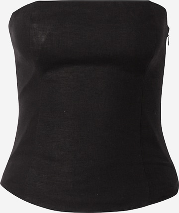 Samsøe Samsøe - Blusa 'Saelynn' em preto: frente