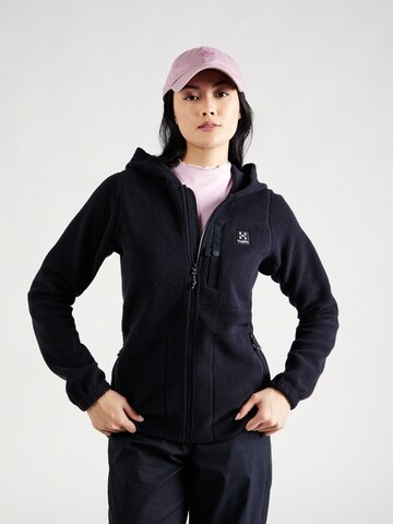 Haglöfs Sports sweat jacket in Black: front