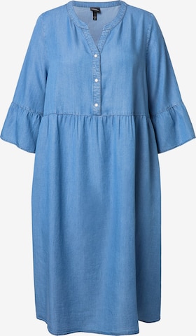Ulla Popken Mekko värissä sininen: etupuoli