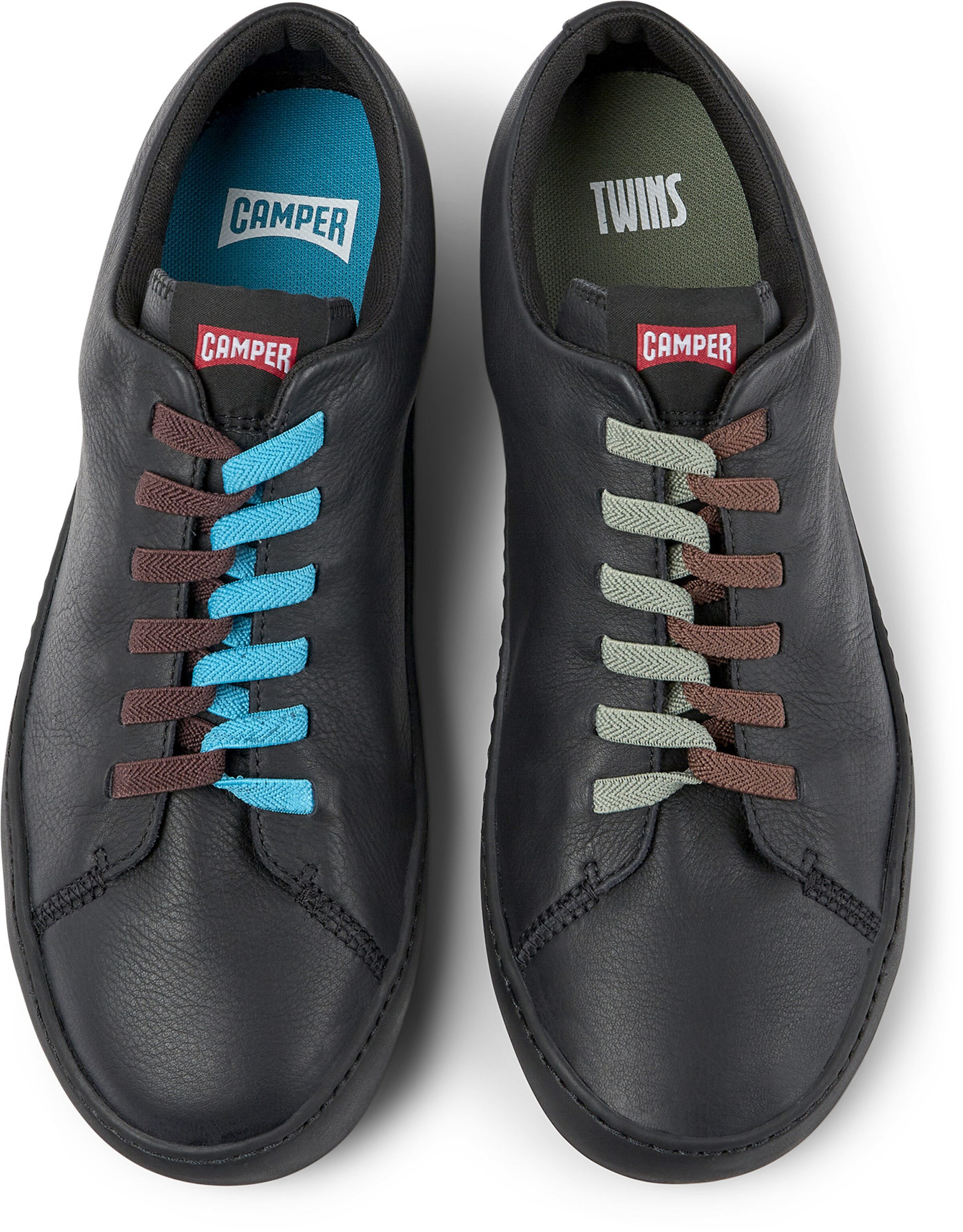 Baskets basses 'Peu Touring Twins' CAMPER en noir