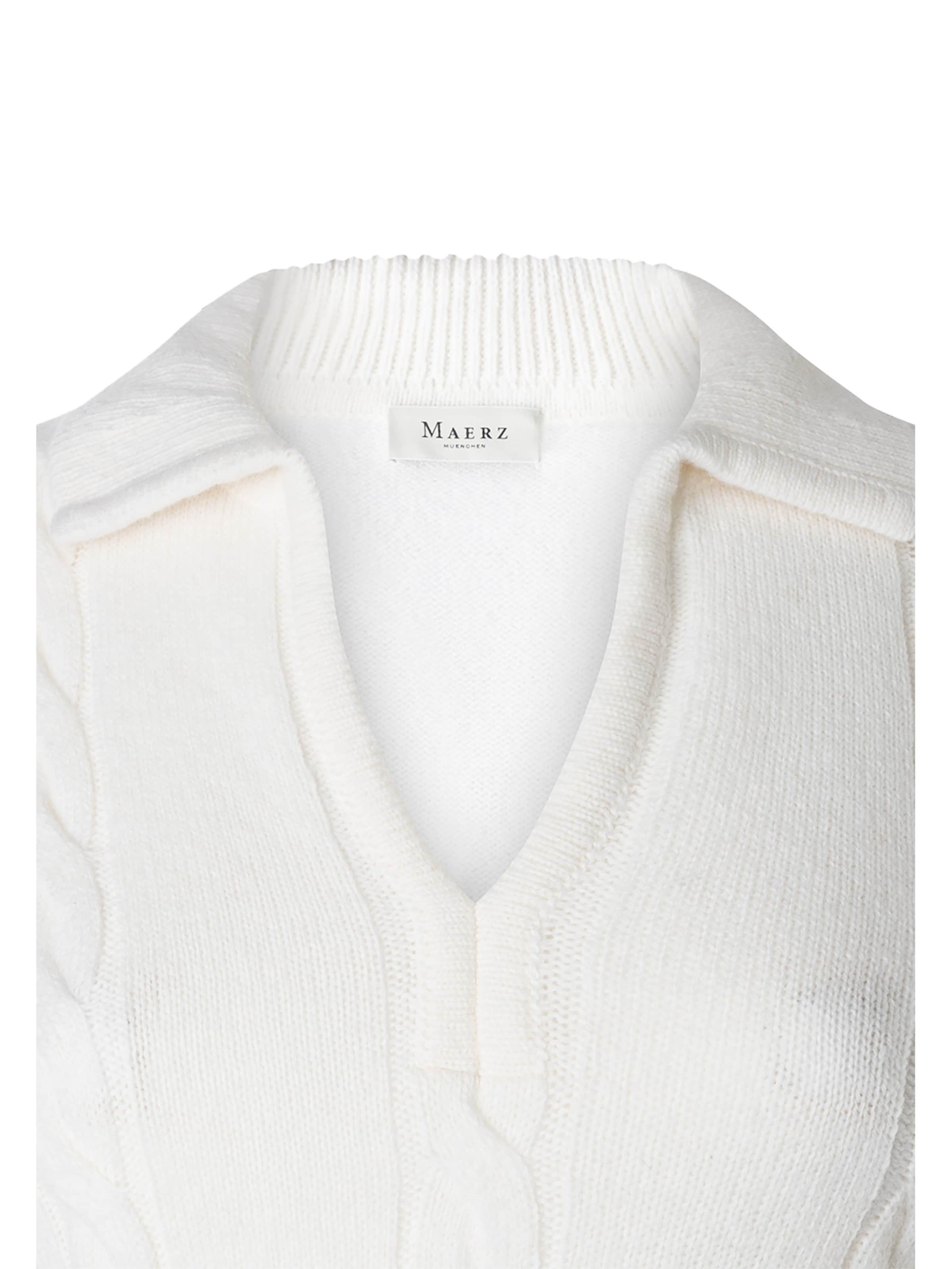 MAERZ Muenchen Sweater in White: front
