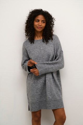 Kaffe Strickkleid in Grau: Vorderseite