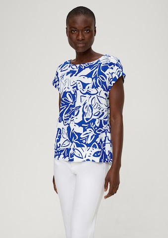 s.Oliver Blouse in Blauw: voorkant