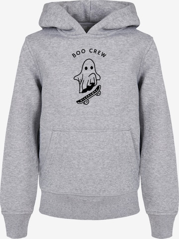 F4NT4STIC Sweatshirt 'Boo Crew Halloween' in Grau: predná strana