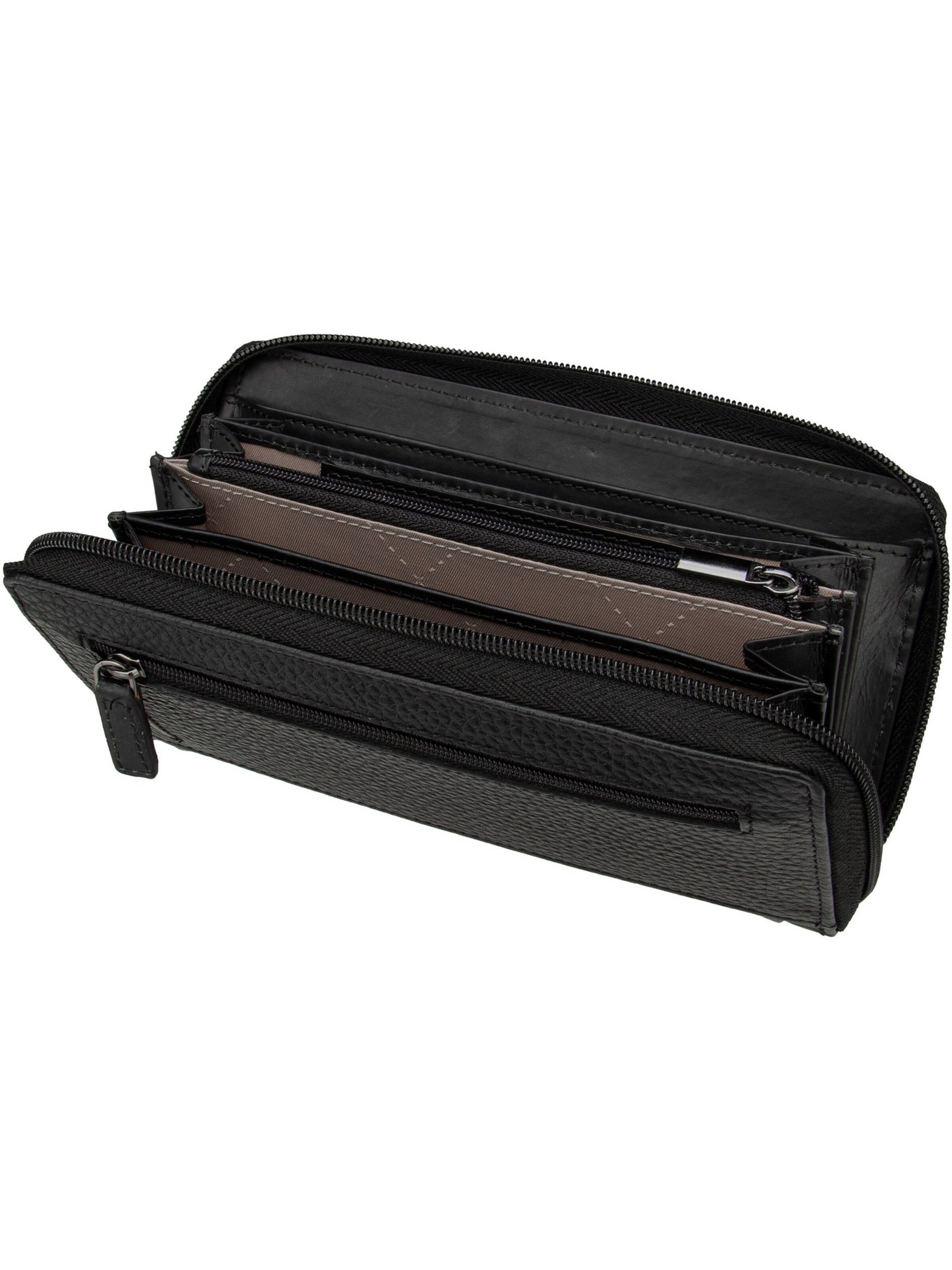 Portamonete 'Sina' di bugatti in nero