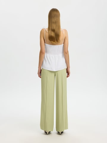 SELECTED Top in Weiß