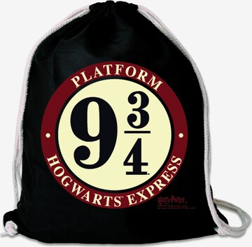 LOGOSHIRT Gym Bag 'Hogwarts Express' in Black: front