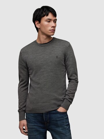 AllSaints Пуловер в сиво: отпред