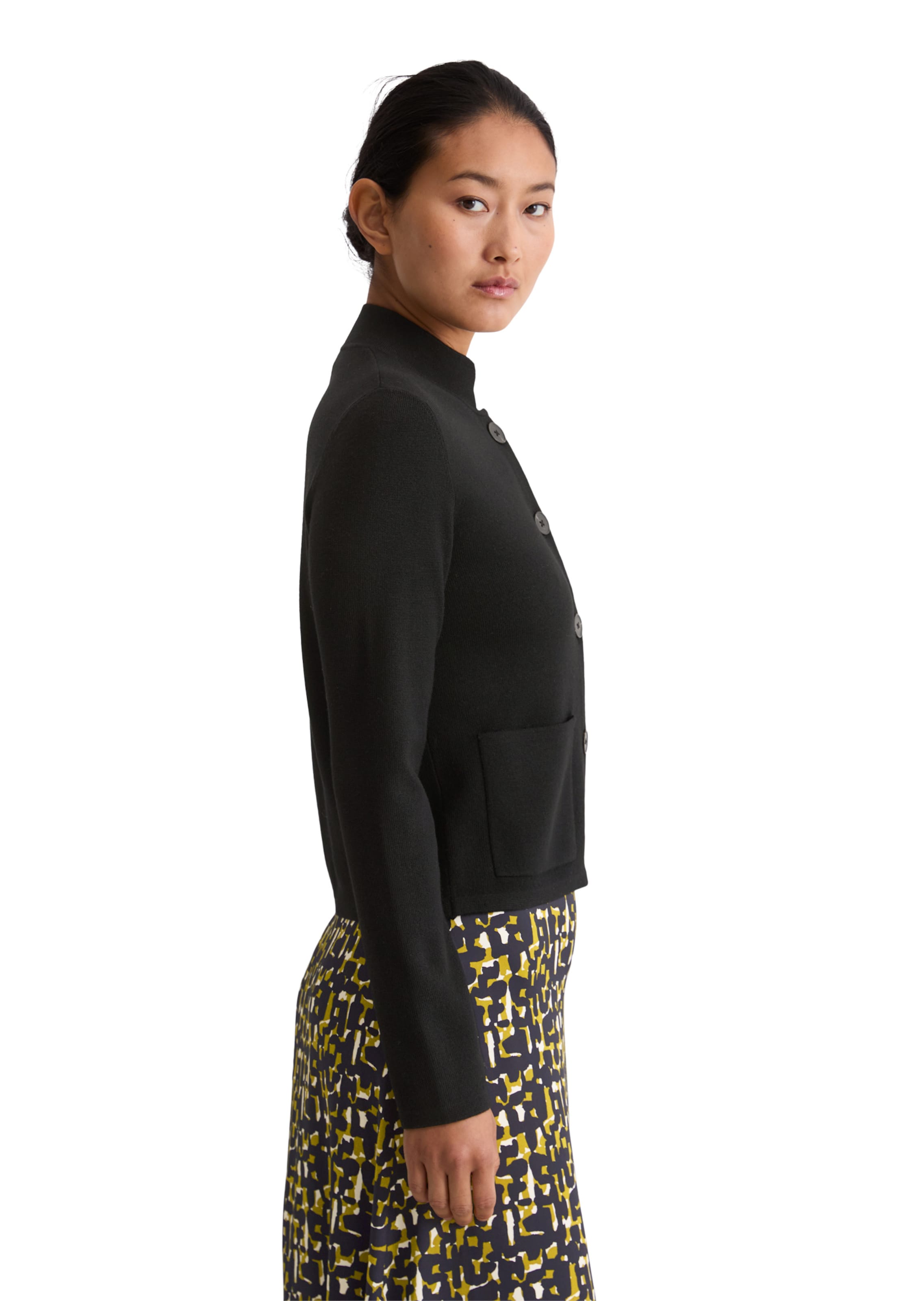 Marc O'Polo Strickjacke in Schwarz