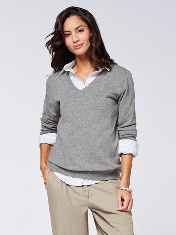 Polo Sylt Sweater in Grey: front