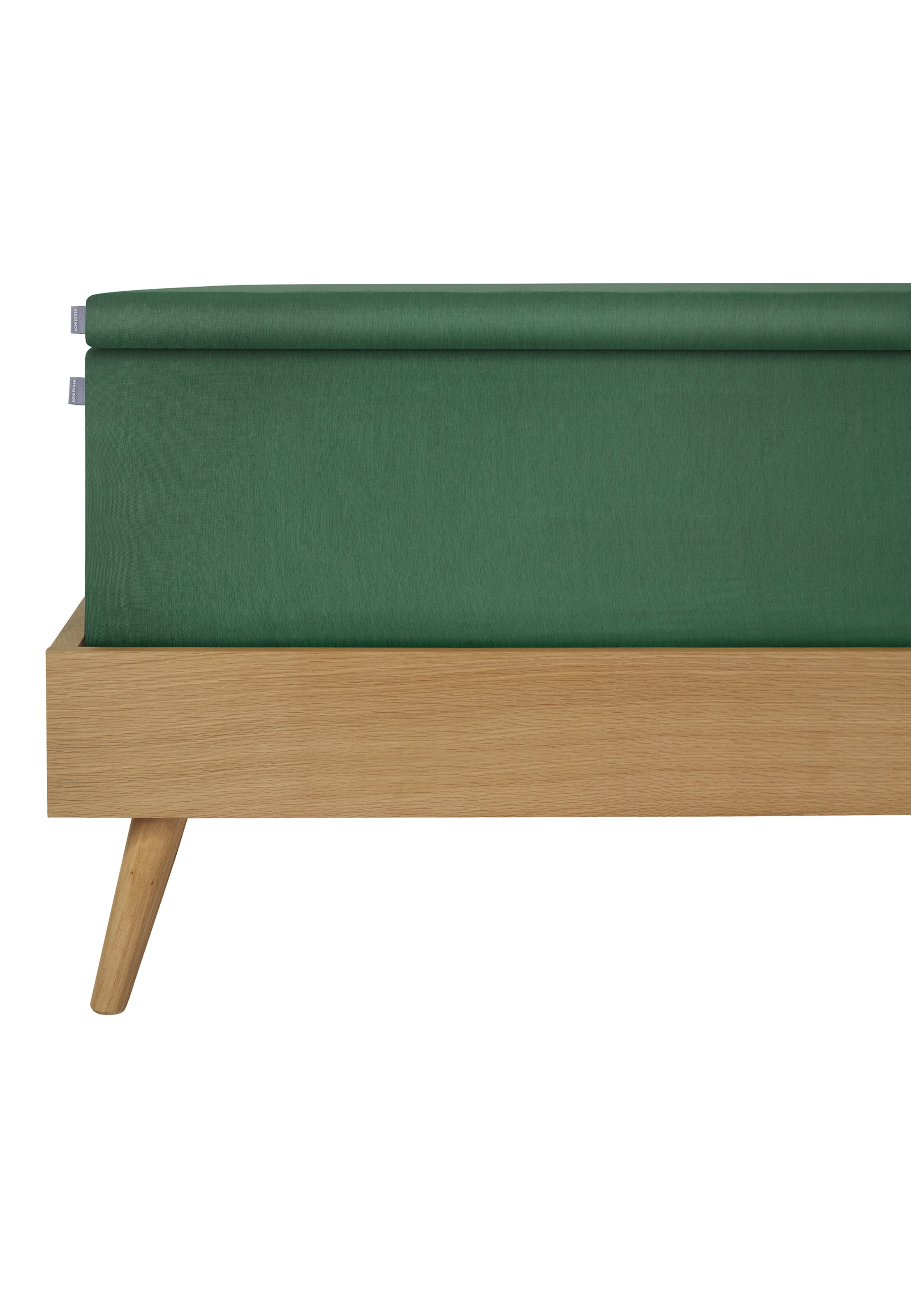 SCHIESSER Topper-Spannbettlaken 'Flexi' in Grün