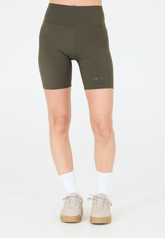 Les'Arcs Slim fit Sports trousers 'Aderler' in Green: front