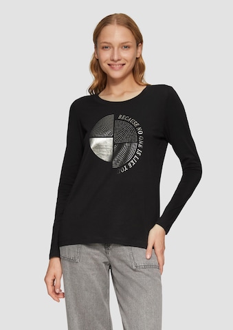 T-shirt s.Oliver en noir : devant