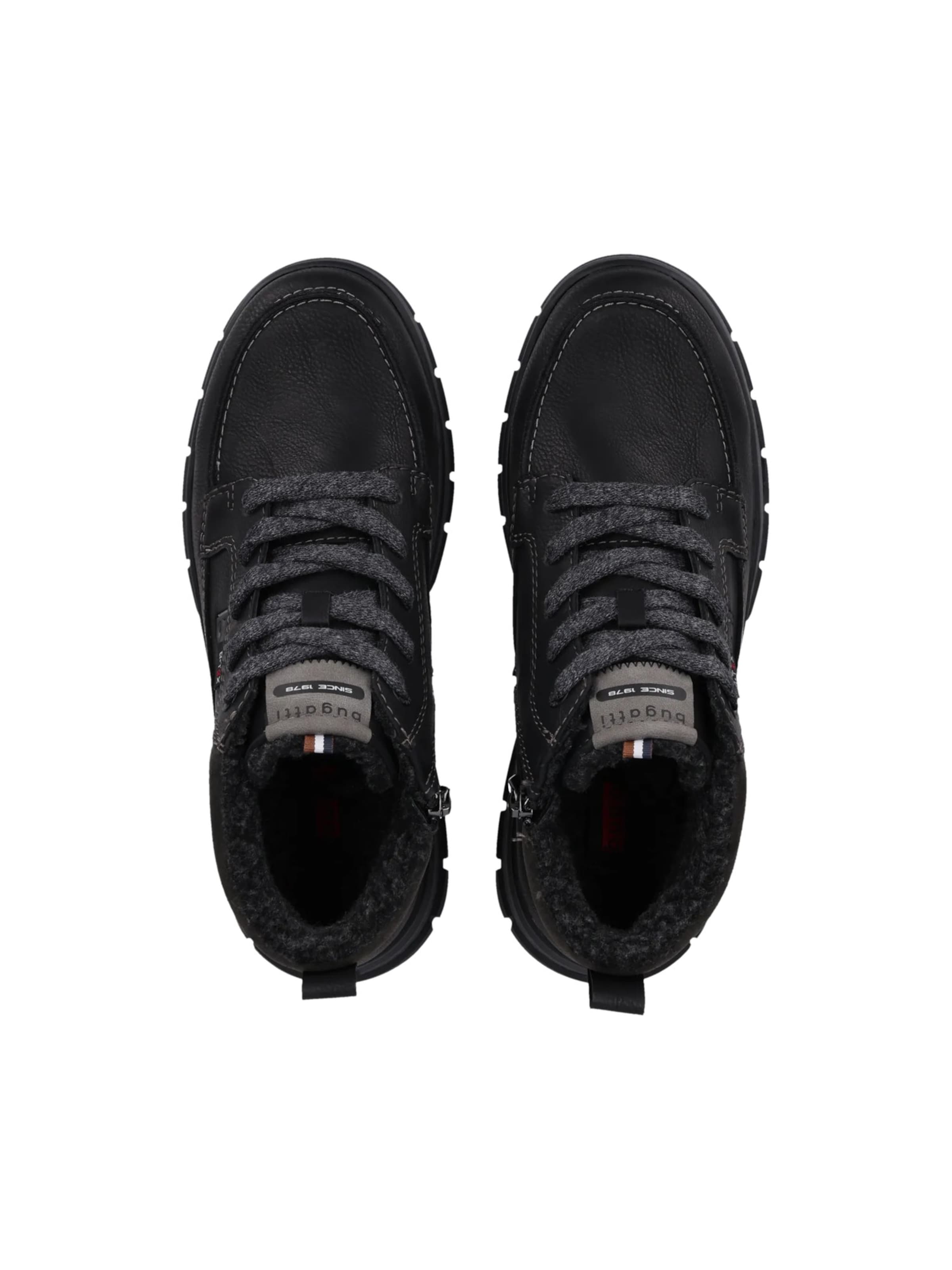 bugatti Schnürboots in Schwarz