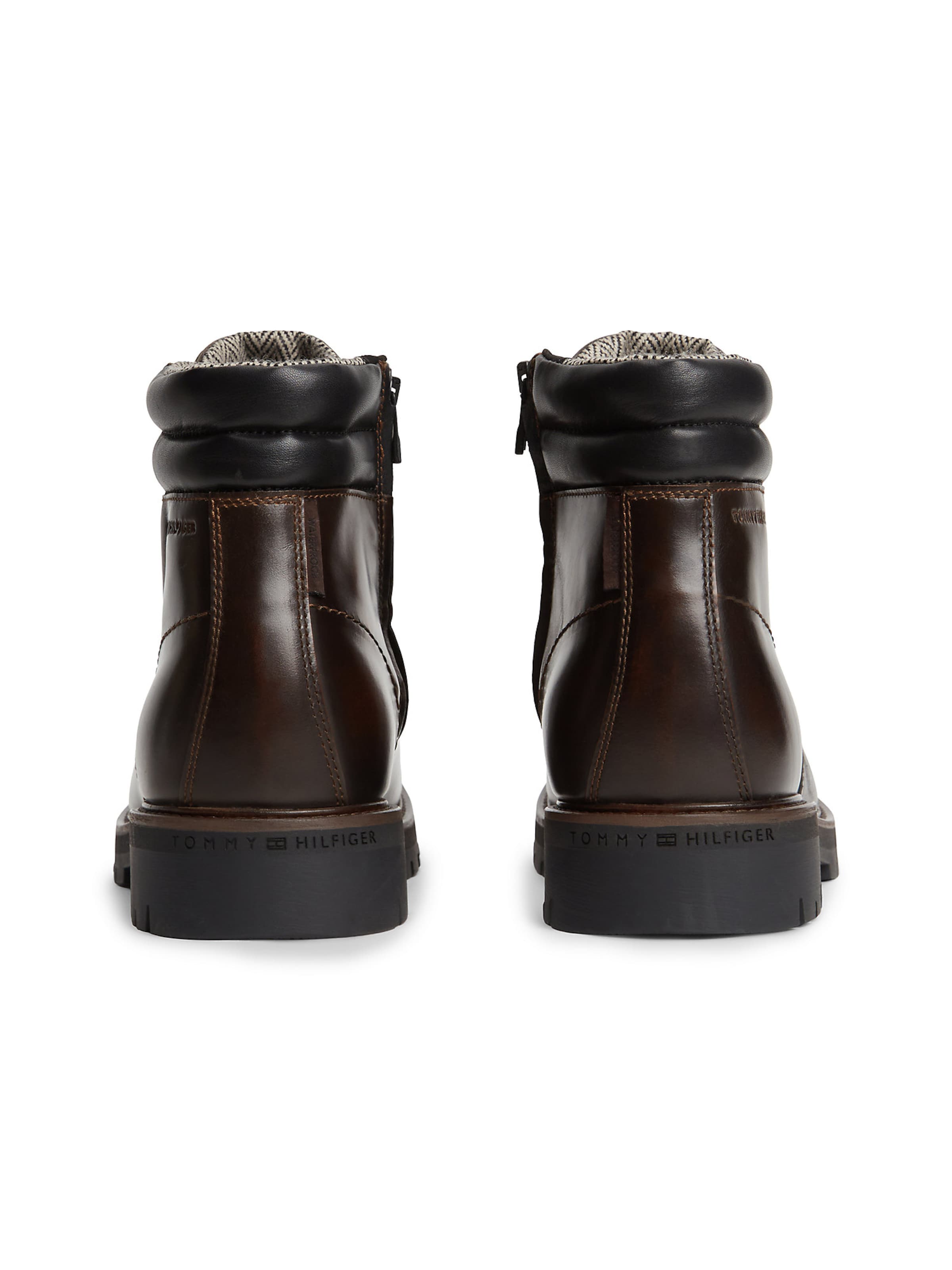 TOMMY HILFIGER Schnürboots in Braun