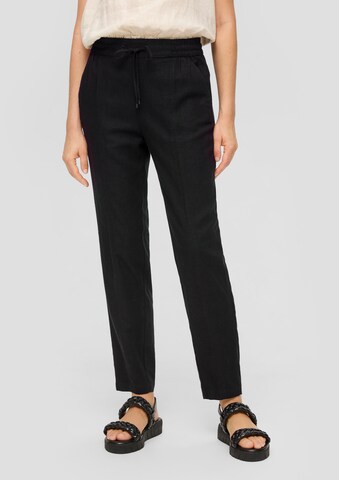 Loosefit Pantaloni di s.Oliver in nero: frontale