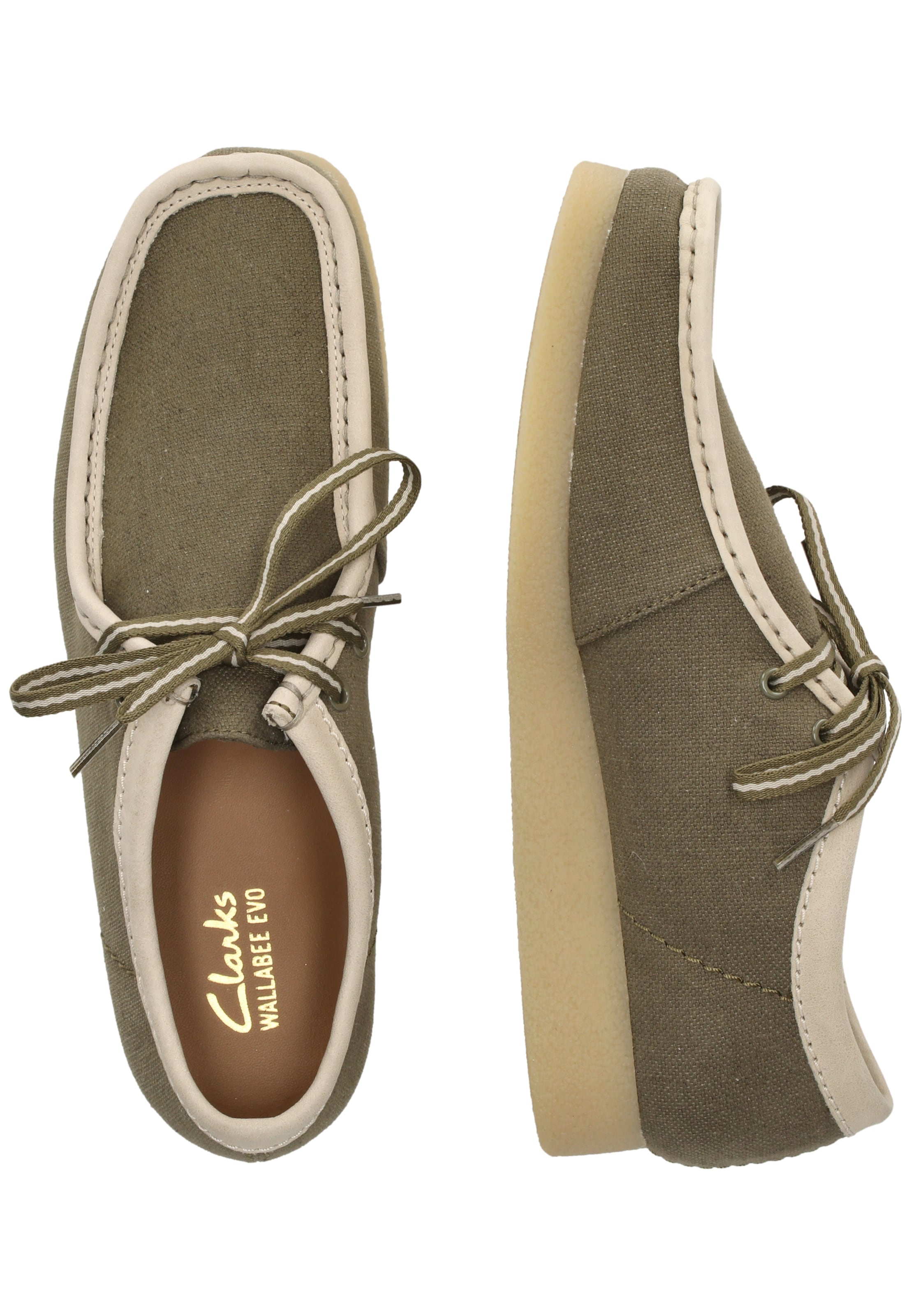 CLARKS Lace-up shoe 'Wallabee EVO' in Green