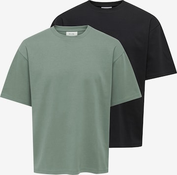 Only & Sons Shirt 'Caspian' in Grün: Vorderseite