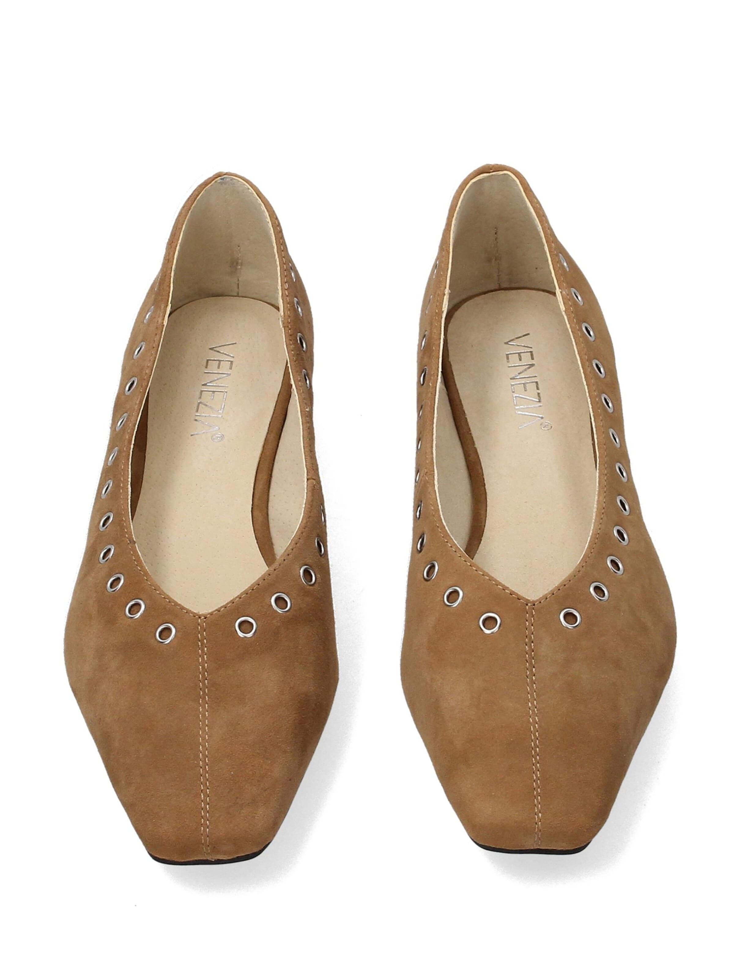 VENEZIA Ballet Flats in Brown