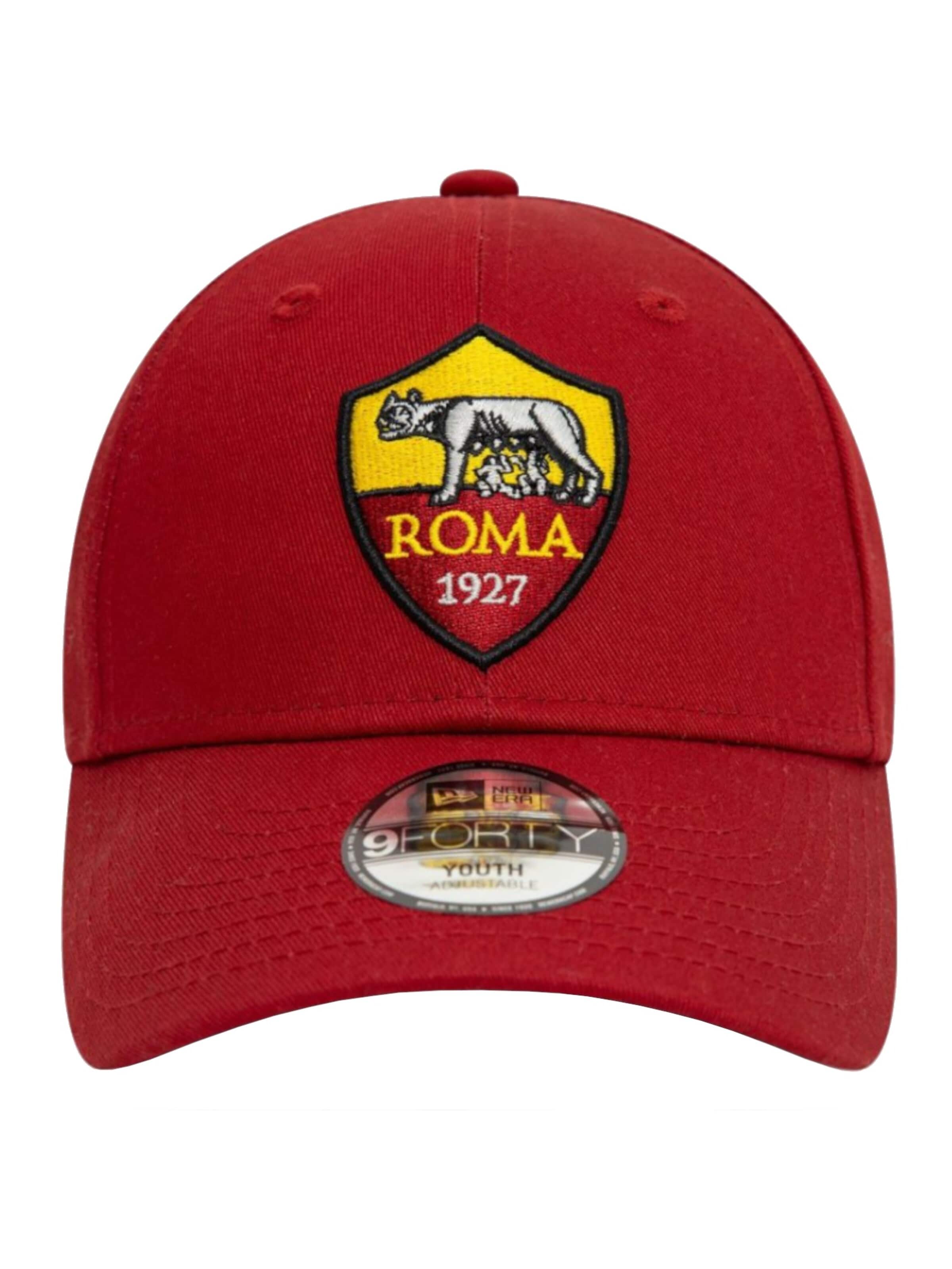 NEW ERA Hat 'New Era Core 9Forty AS Roma Jr Cap' in Red