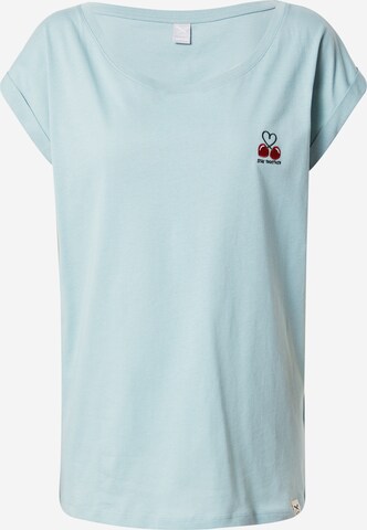 Iriedaily T-Shirt 'Veggie' in Blau: predná strana