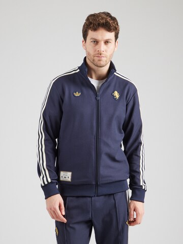 ADIDAS PERFORMANCE Trainingsjack in Blauw: voorkant