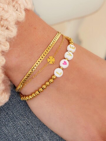 Cala Rose Armband 'LUCKY YOU' in Gold