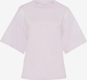 T-shirt Hanro en violet : devant