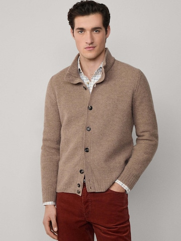 Vestes en maille Hackett London en beige : devant