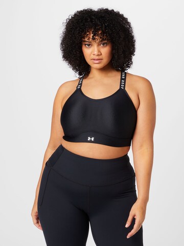 UNDER ARMOUR Bralette Sports Bra in Black: front