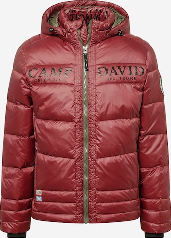 CAMP DAVID Winter Jacket in Red: front