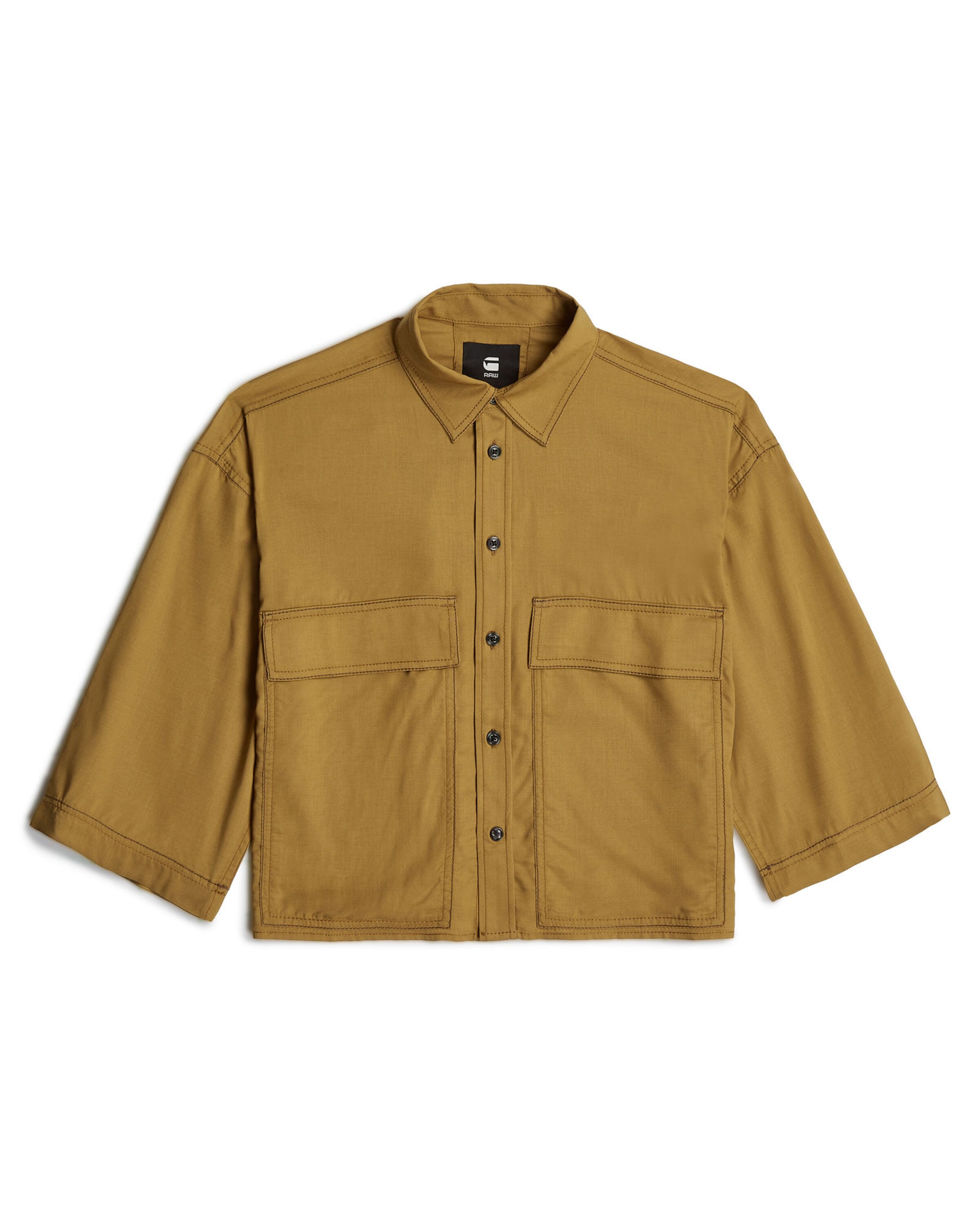 G-STAR Blouse 'Boxy' in Geel: voorkant