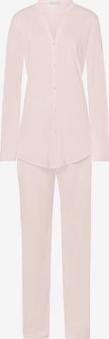 Hanro Pajama 'Cotton Deluxe' in Pink: front