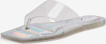 Katy Perry T-Bar Sandals 'THE GELI SLIDE THONG' in Transparent: front