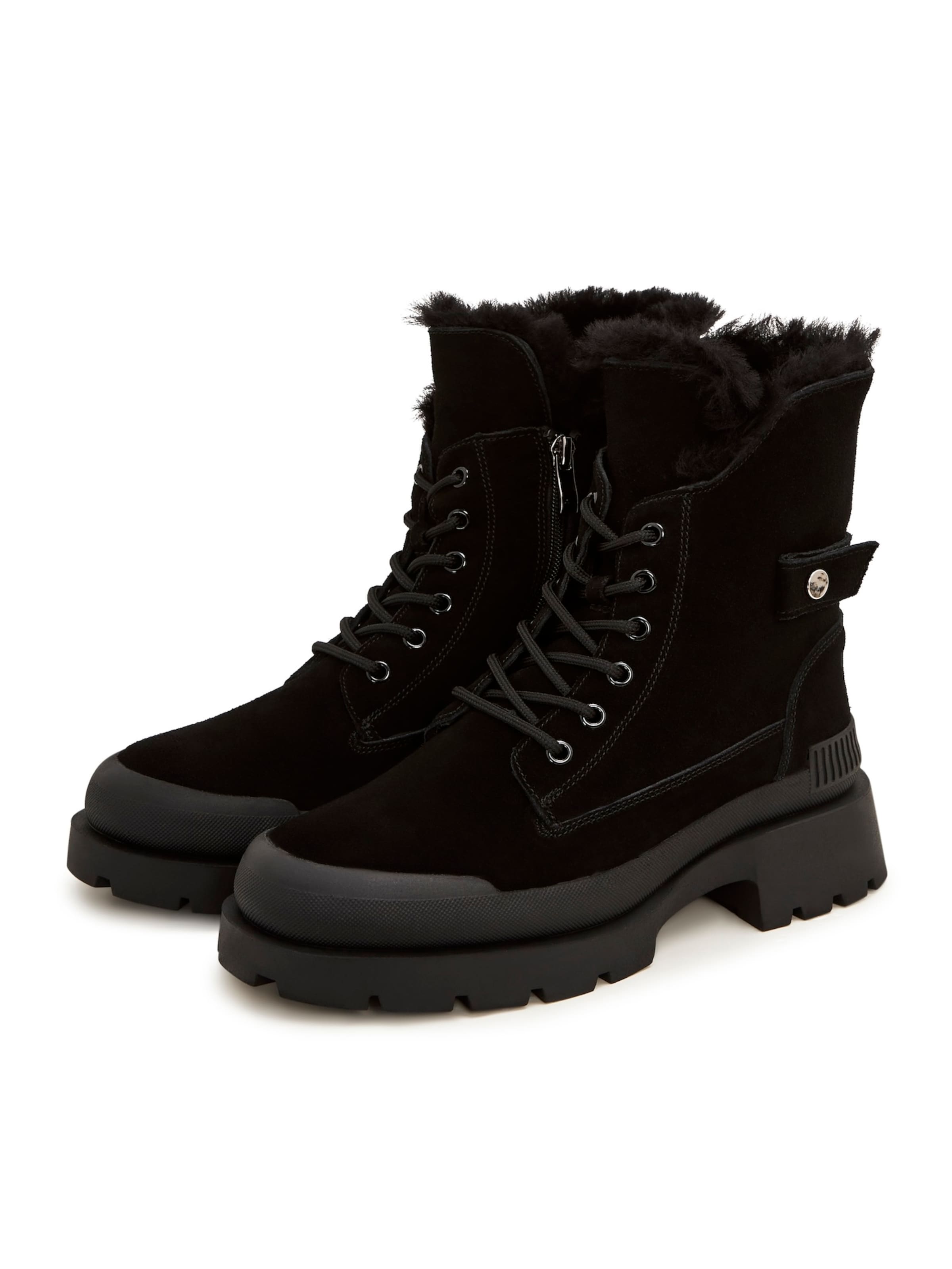 CESARE GASPARI Ankle Boots in Schwarz