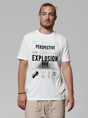 Watapparel T-Shirt 'Perspektive' in Weiß: Vorderseite