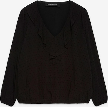 Chemisier Fiorella Rubino en noir : devant