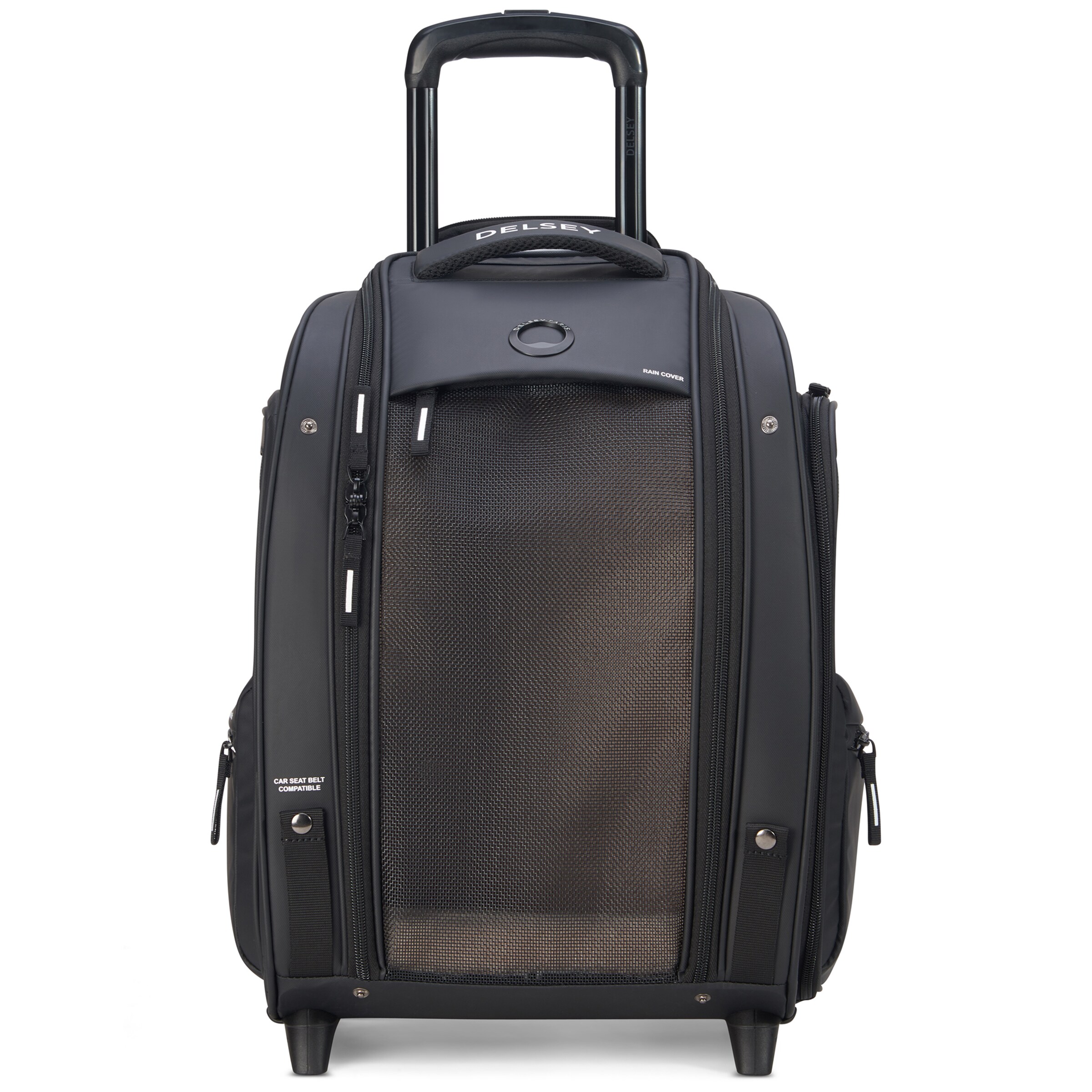 Trolley 'Raspail' di Delsey Paris in nero: frontale