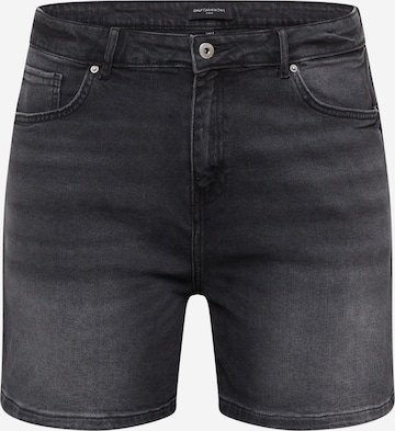 ONLY Carmakoma Slimfit Shorts in Schwarz: predná strana