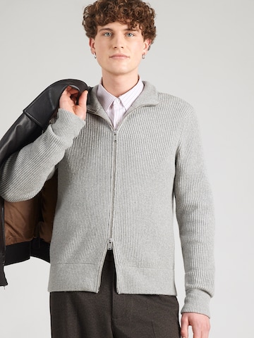 DRYKORN Knit Cardigan 'ANTONIO 10' in Grey: front