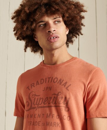 Superdry - Camisa 'Mountain' em laranja