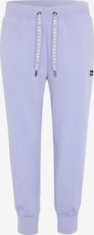 Jette Sport Tapered Pants in Purple: front