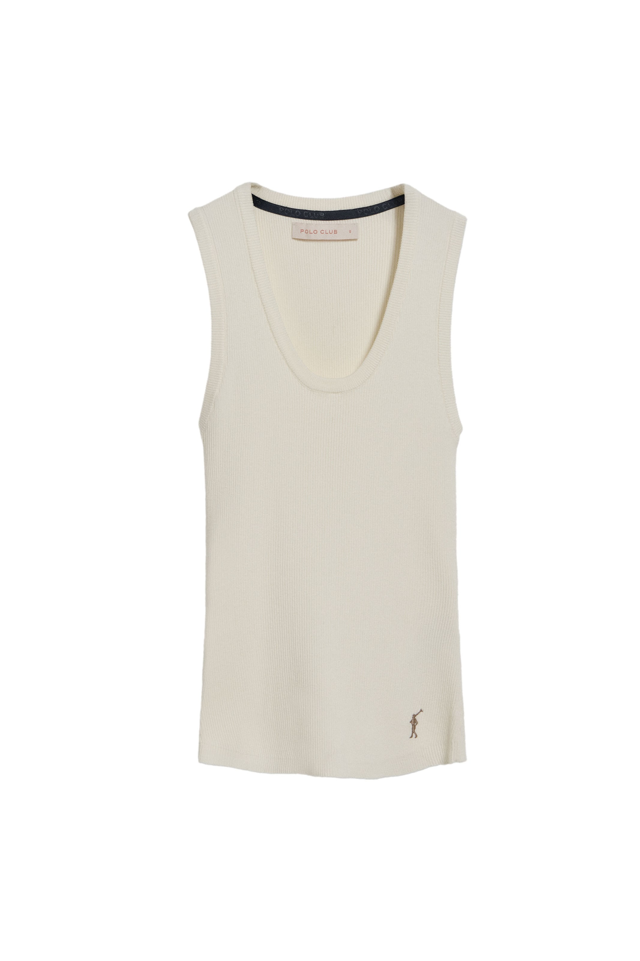 Polo Club Top in Beige: front