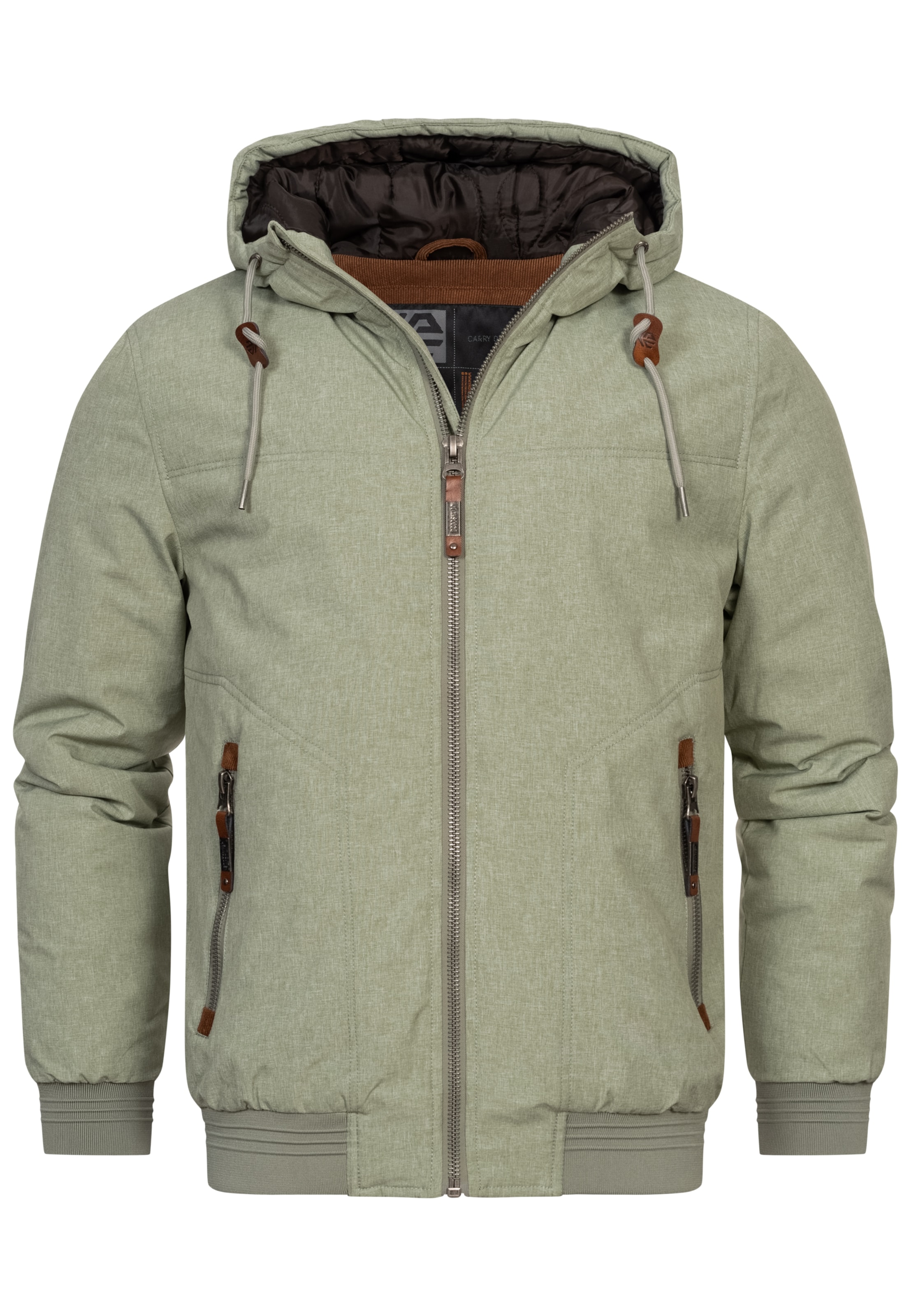 INDICODE JEANS Between-season jacket in Green: front
