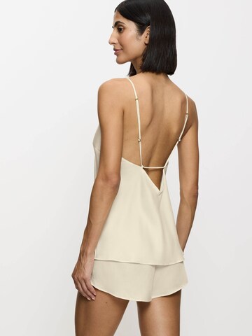 TRIUMPH - Pijama de pantalón corto ' Silky Sensuality ' en beige